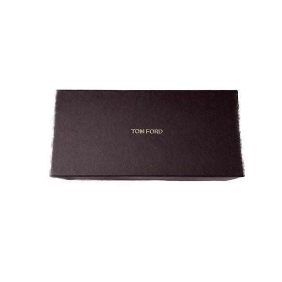 New Tom Ford Brown Suede Medium Clamshell Eye Glasses Case and Box - Picture 2 of 5